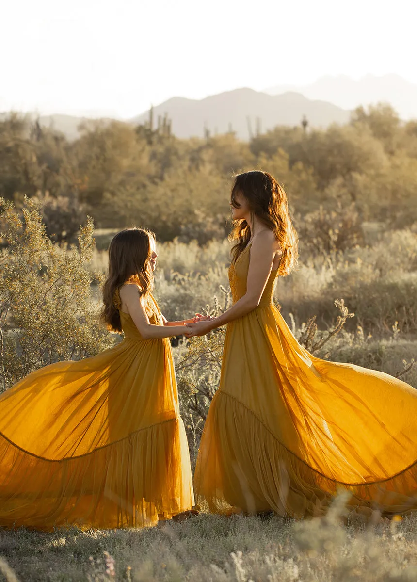 Mckenna Impact Dress in Tarnished Gold