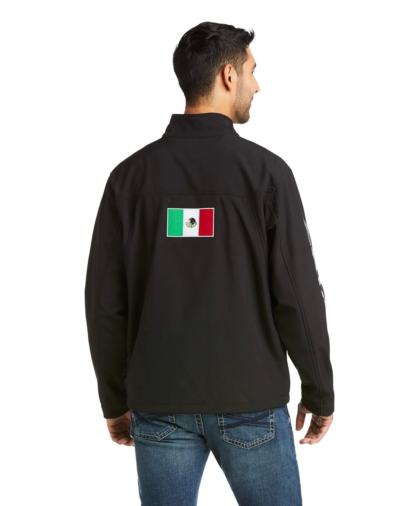 Men’s Ariat Black New Team SoftShell Mexico Jacket