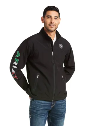 Men’s Ariat Black New Team SoftShell Mexico Jacket
