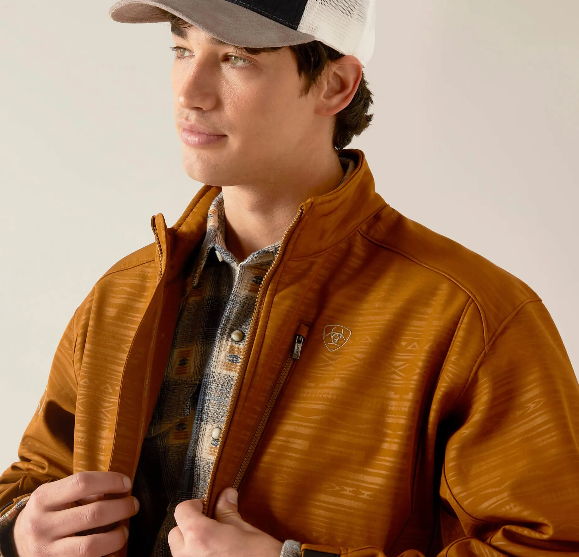 Men’s Ariat Chestnut  Logo 2.0 Softshell Jacket