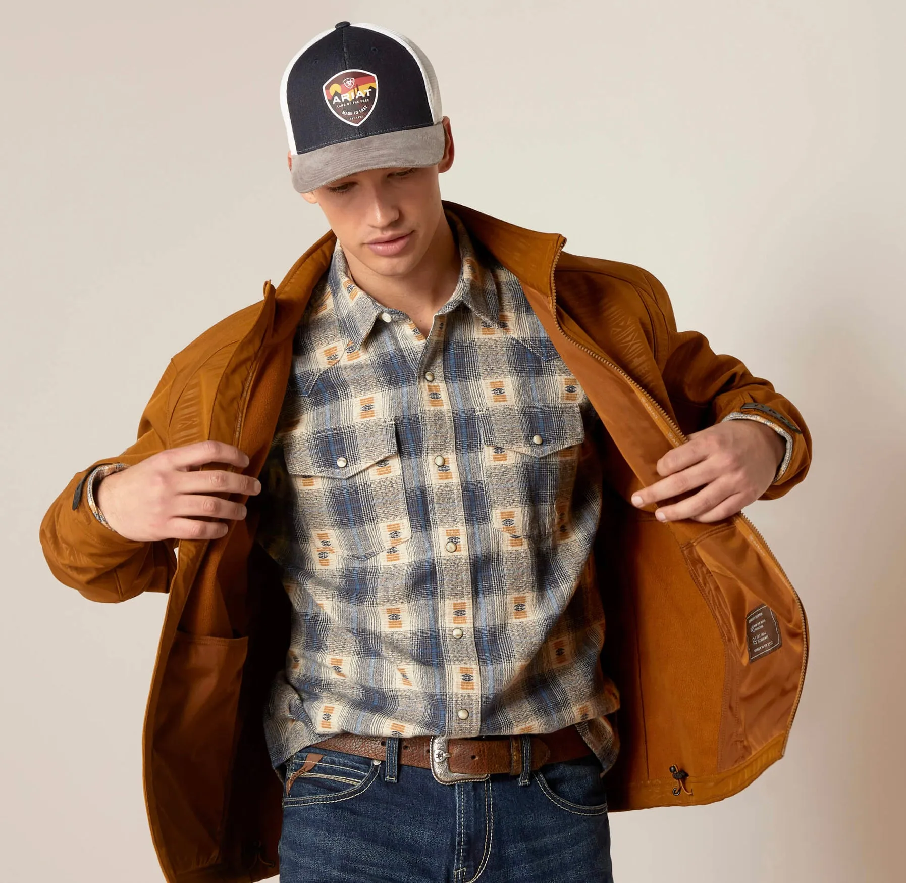 Men’s Ariat Chestnut  Logo 2.0 Softshell Jacket