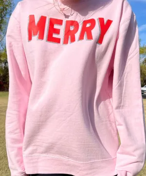 MERRY PINK SWEATSHIRT