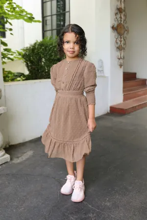 Mini Husna Embossed Maxi - Dark Chocolate