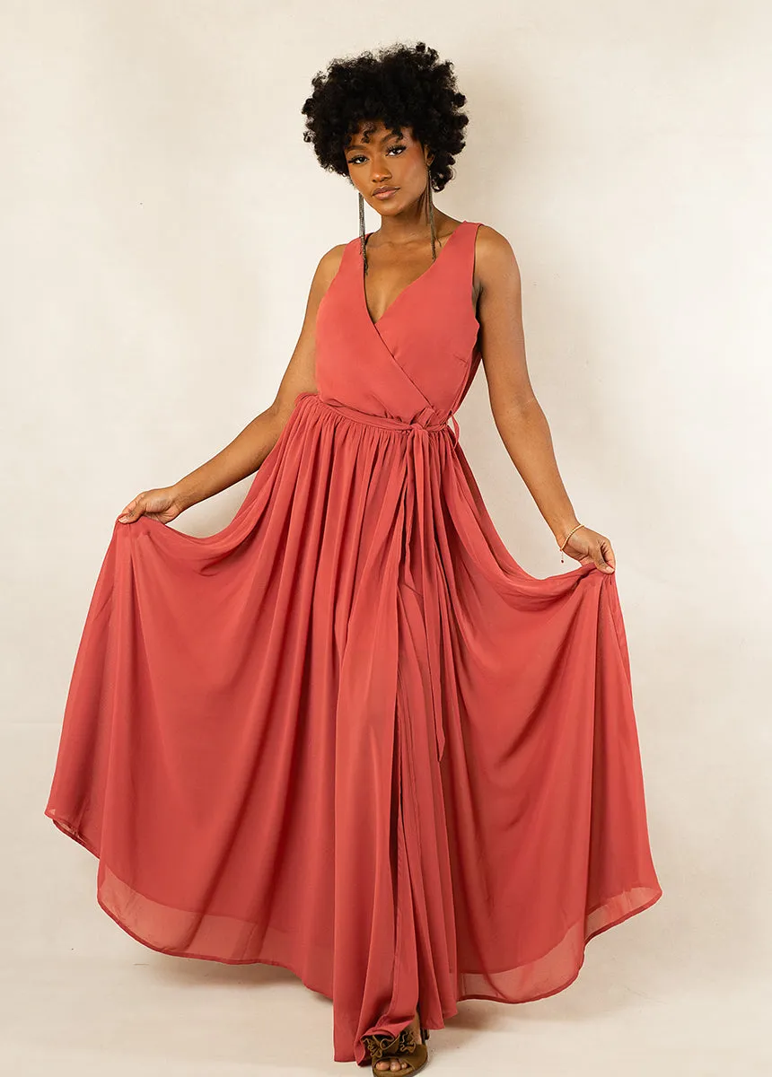 Miriam Bridesmaid Dress in Camellia