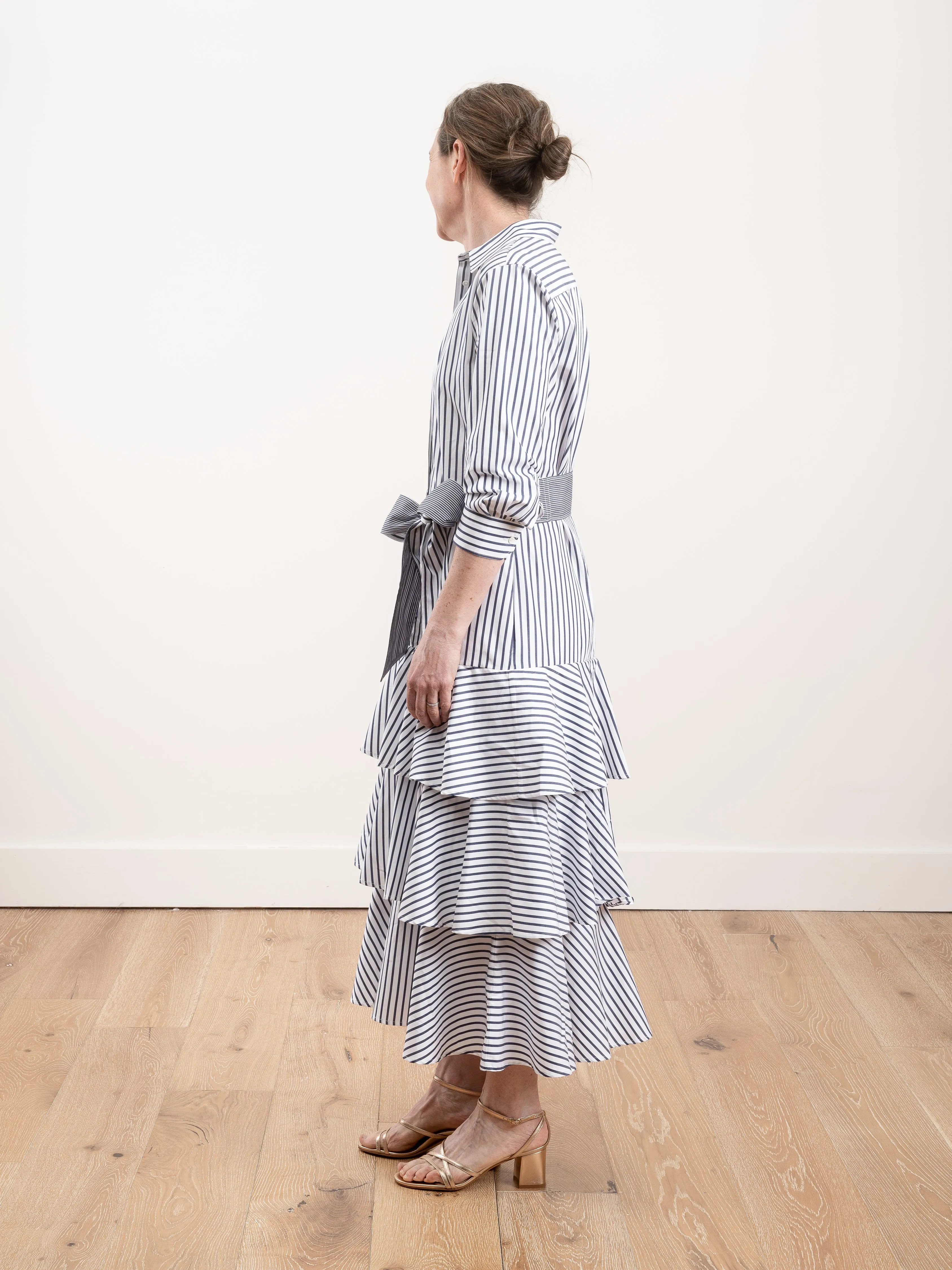 mynaxa dress - stripe navy