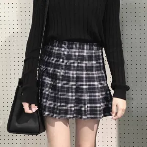 Navy Tennis Skirt KF40040