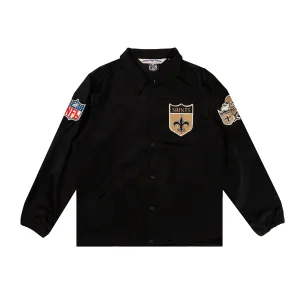New Orleans Saints Satin Windbreaker