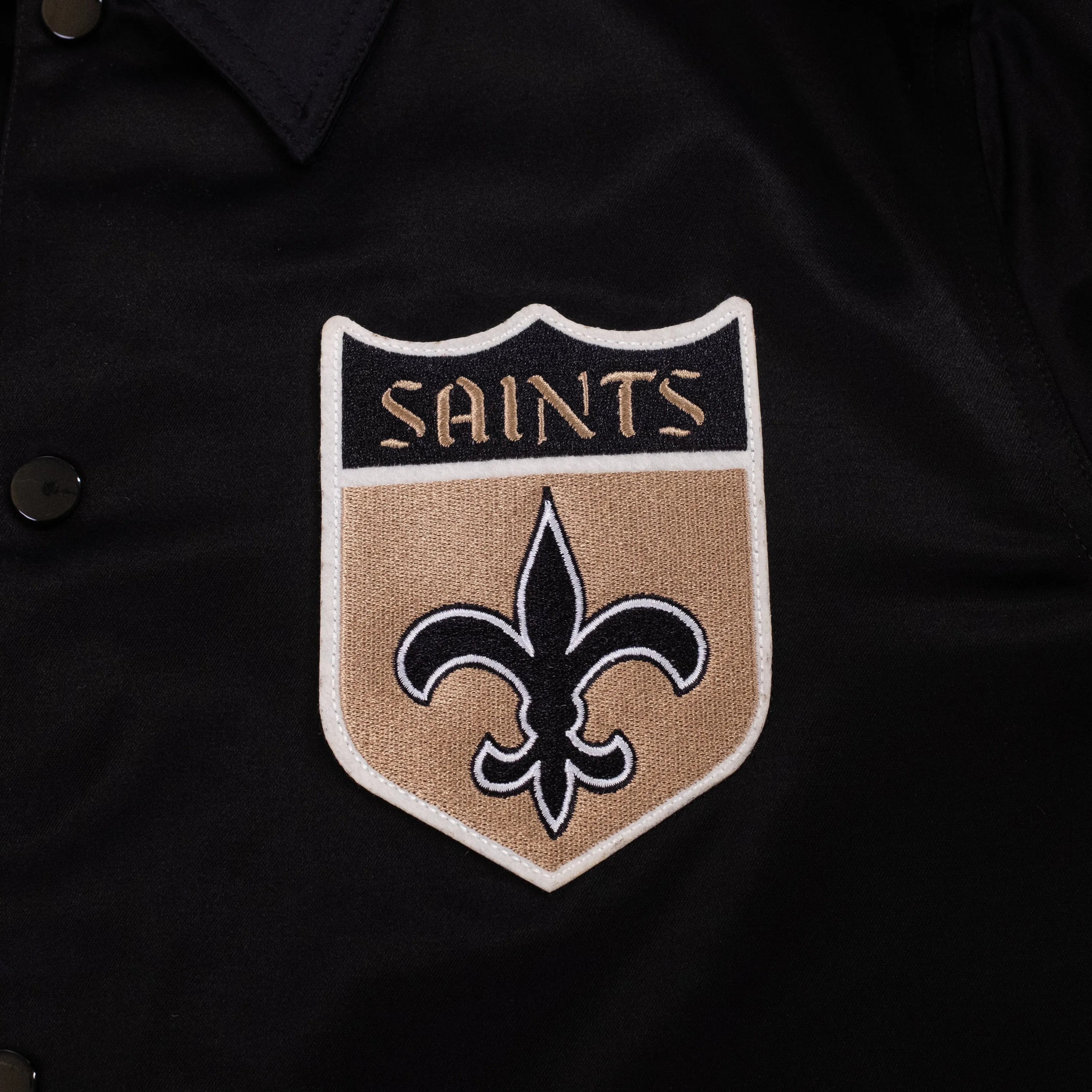 New Orleans Saints Satin Windbreaker