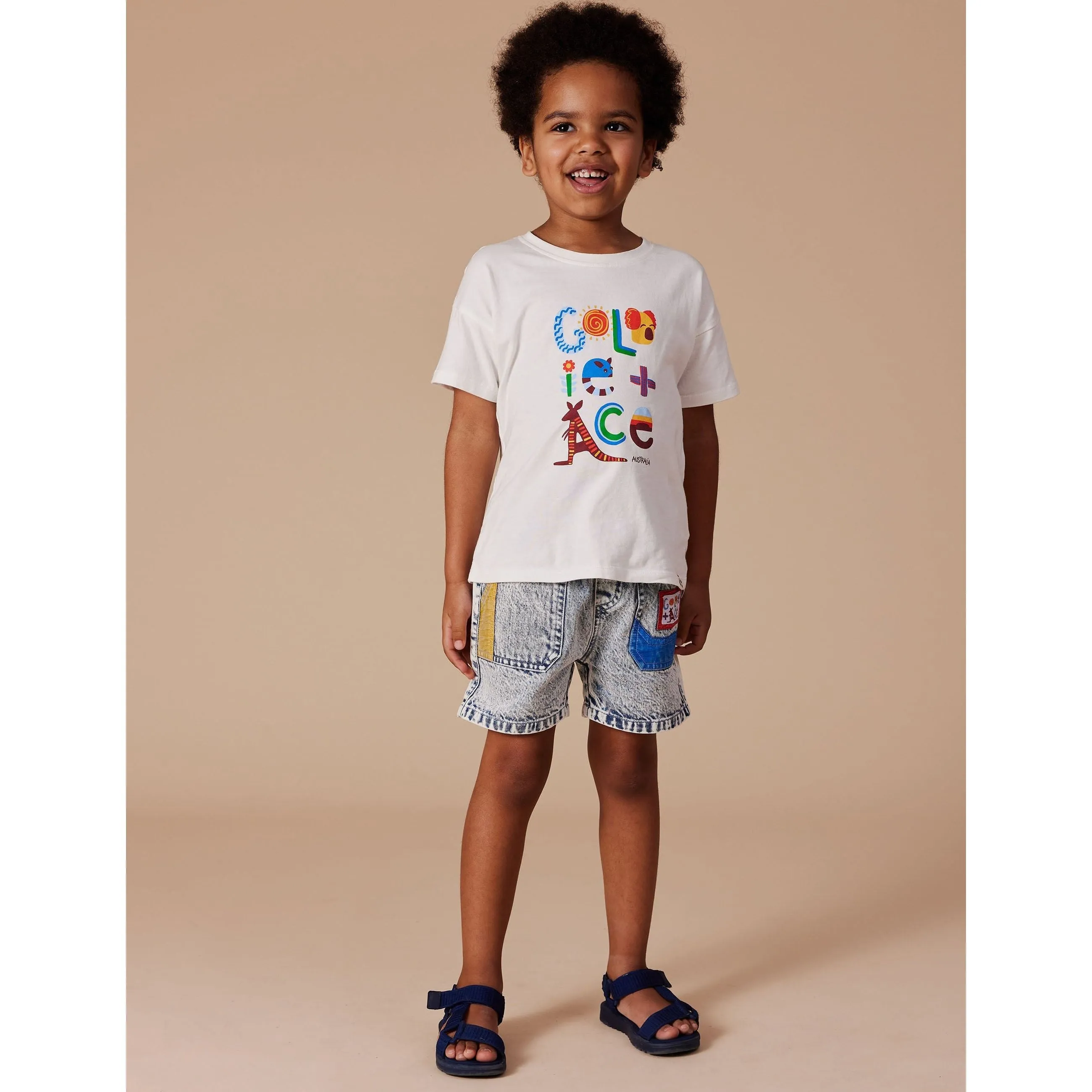 Noah Colour Pop Cargo Denim Shorts