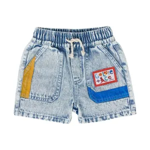 Noah Colour Pop Cargo Denim Shorts