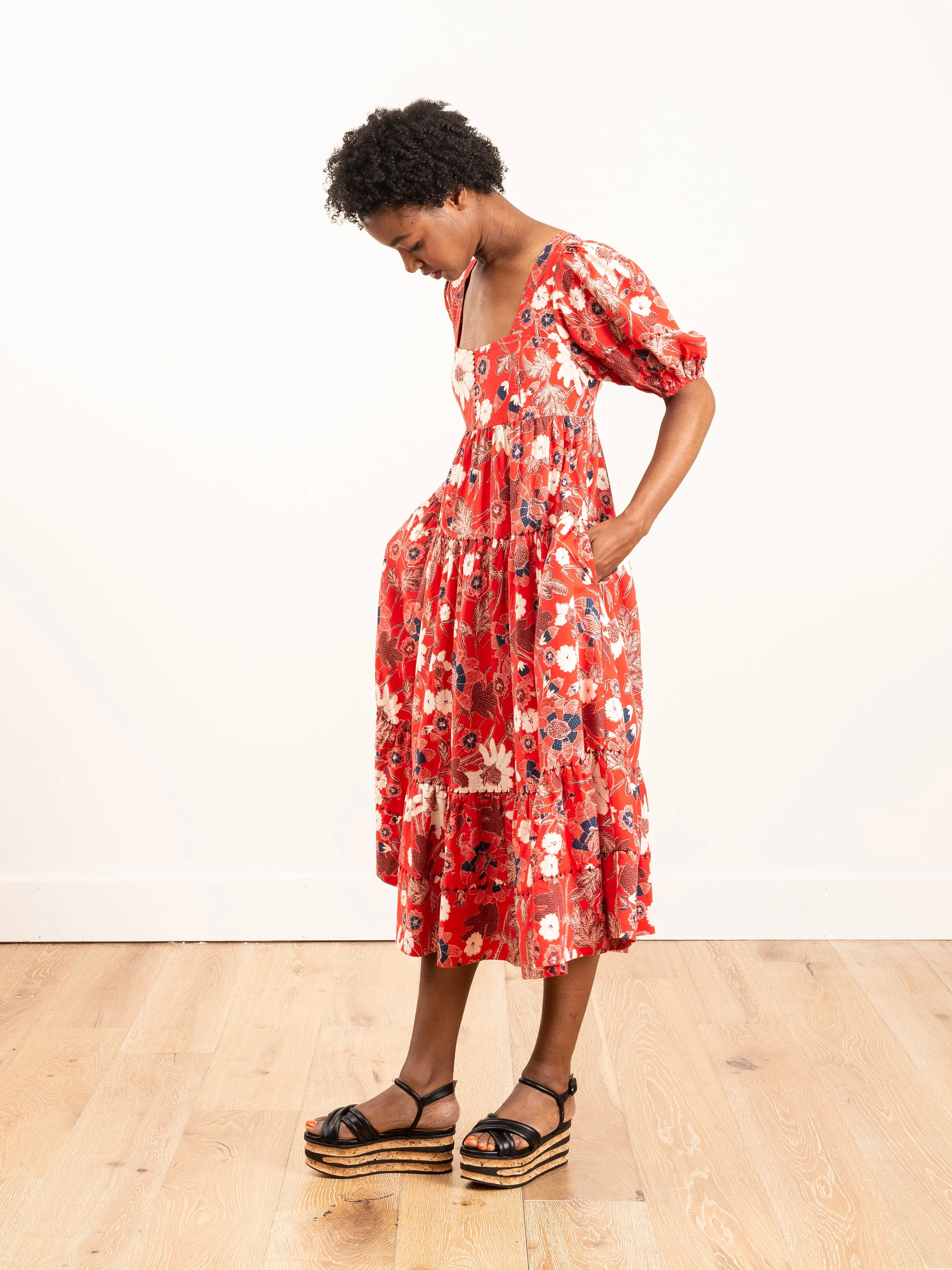 nora dress - scarlet