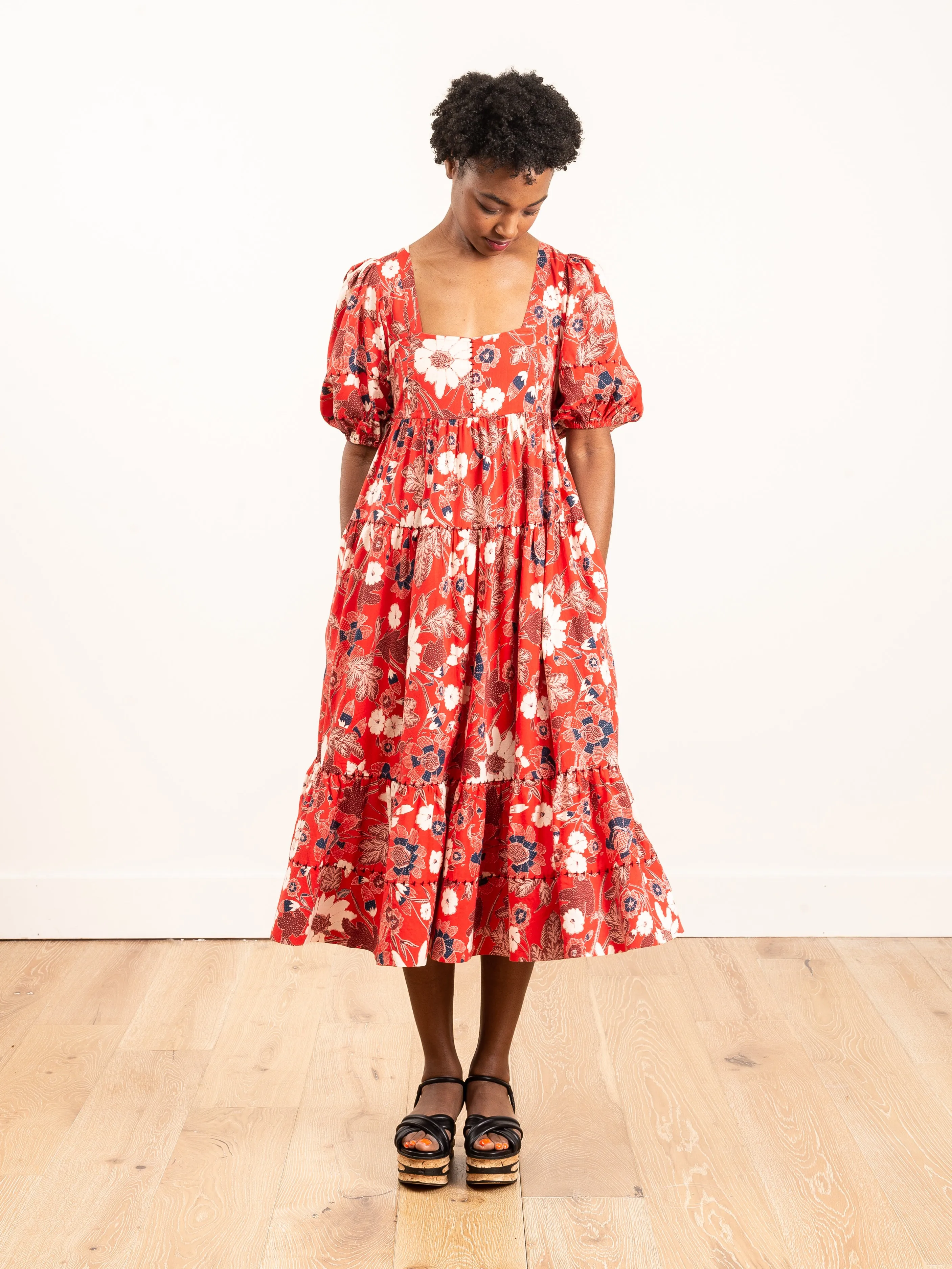 nora dress - scarlet