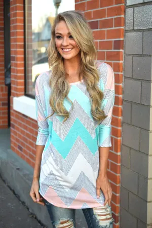 Open Season Tunic Top ~ Mint