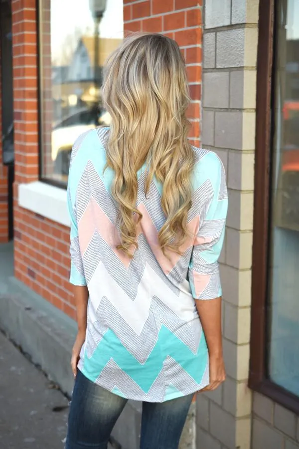 Open Season Tunic Top ~ Mint