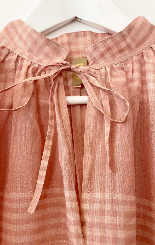 PEACH TIE SHIRT