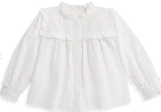 Peasant Top | Swiss Dot