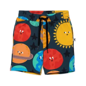 Planet Party Short- Dark Green