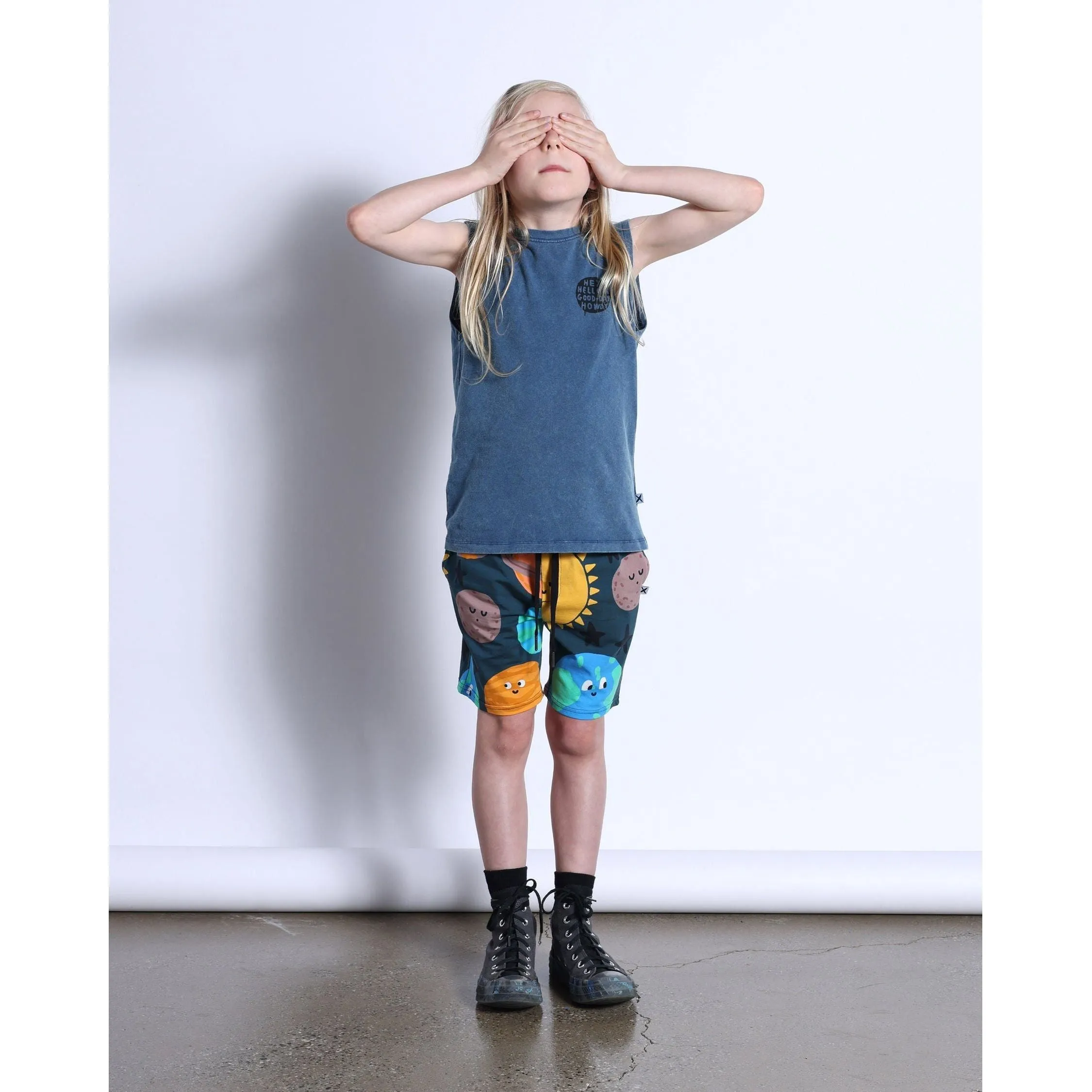 Planet Party Short- Dark Green