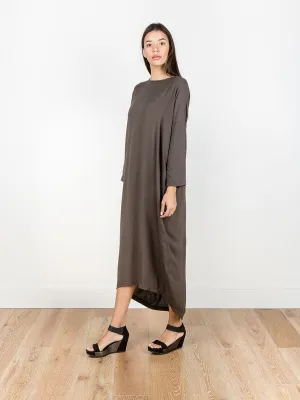 pleated cocoon dress