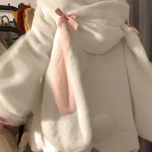 Plush Bunny Ear Coat UB99418