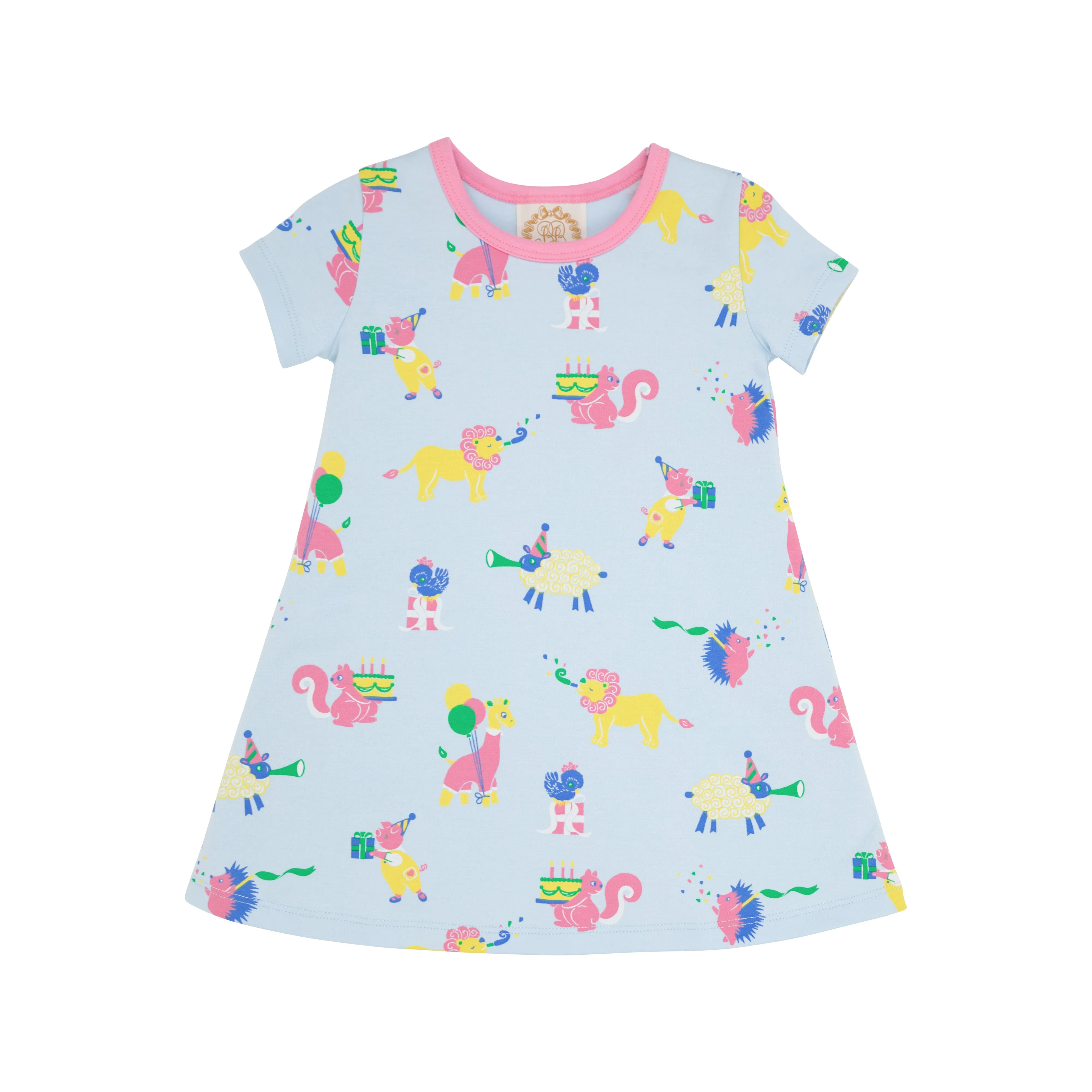 Polly Play Dress - Party on Party Animal with Hamptons Hot Pink