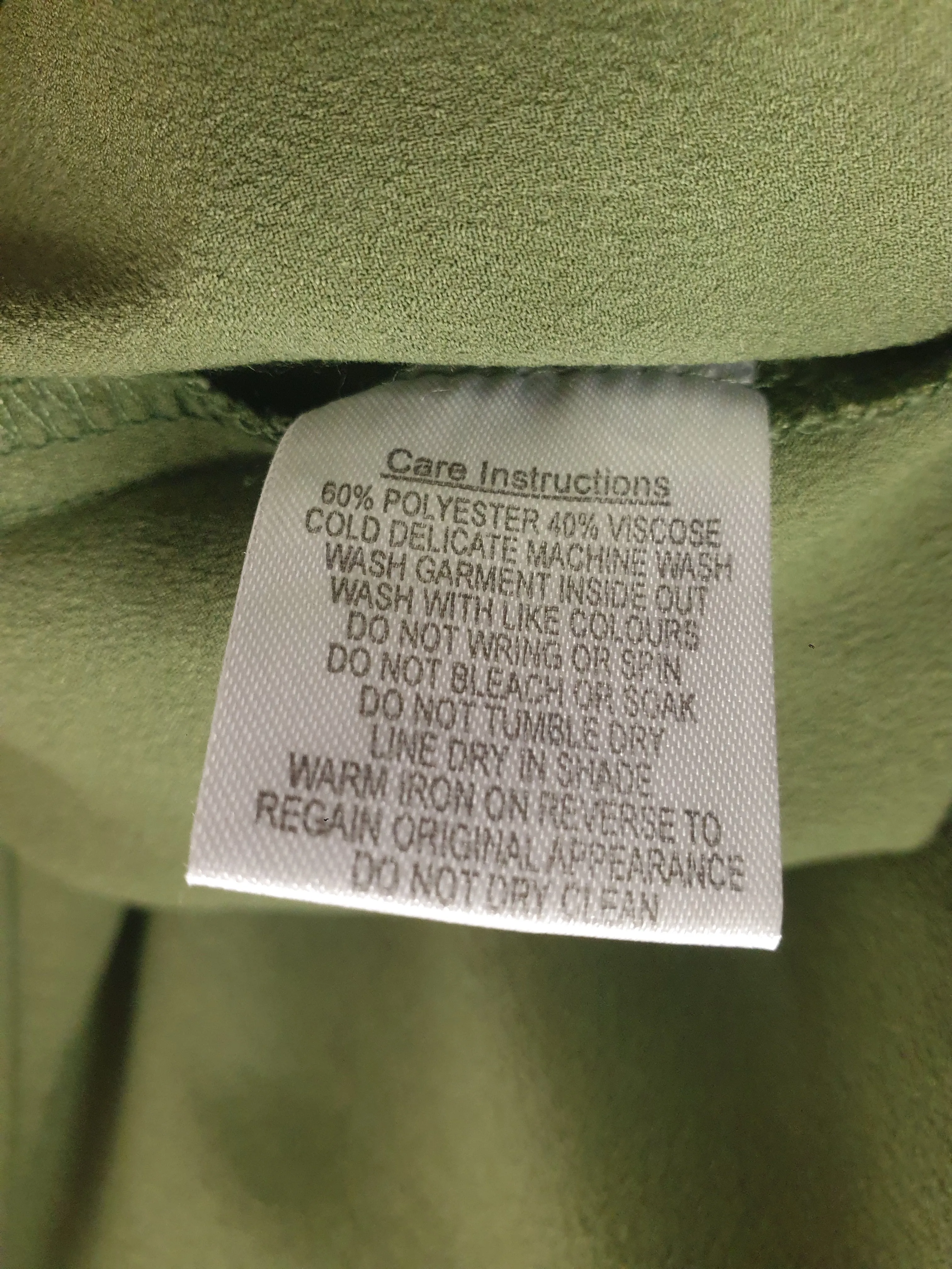 Princess Highway green peasant style long sleeve top size 8