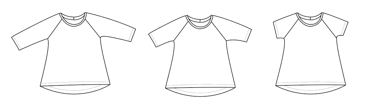 Raglan tunic