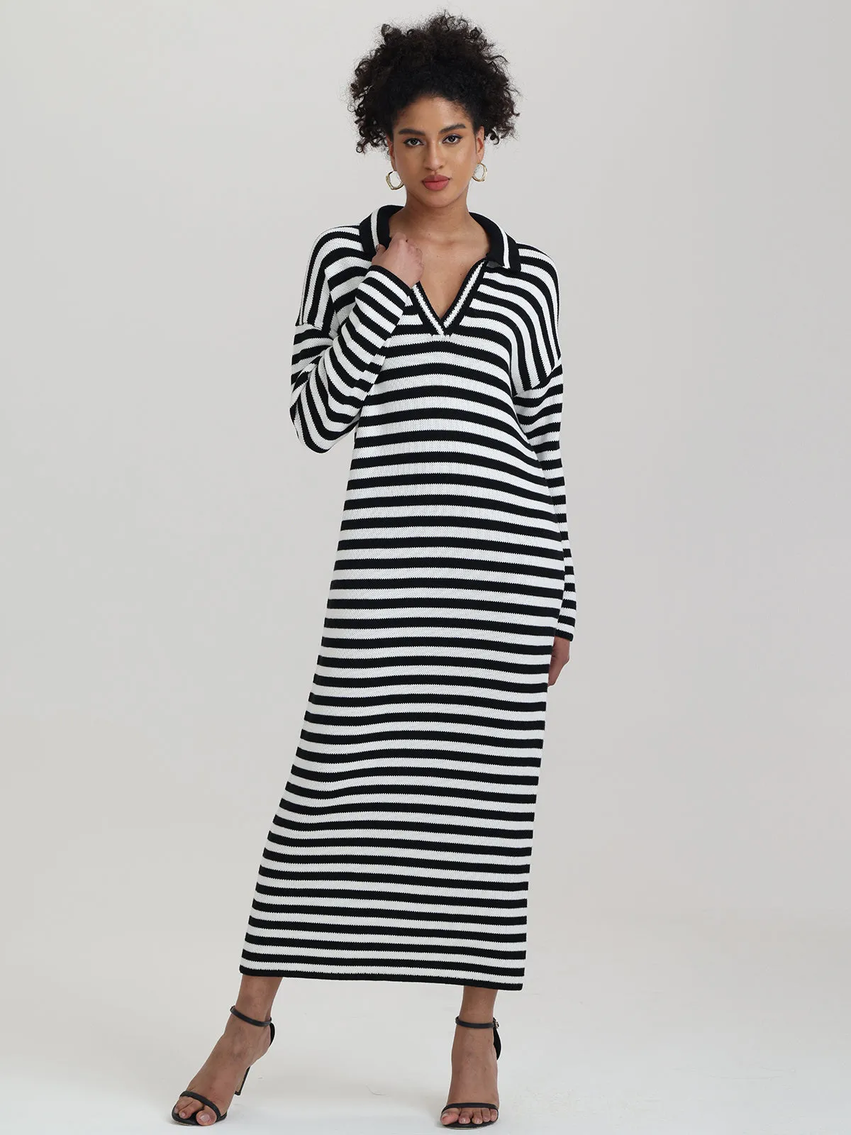 Raya: Stripe Polo Dress