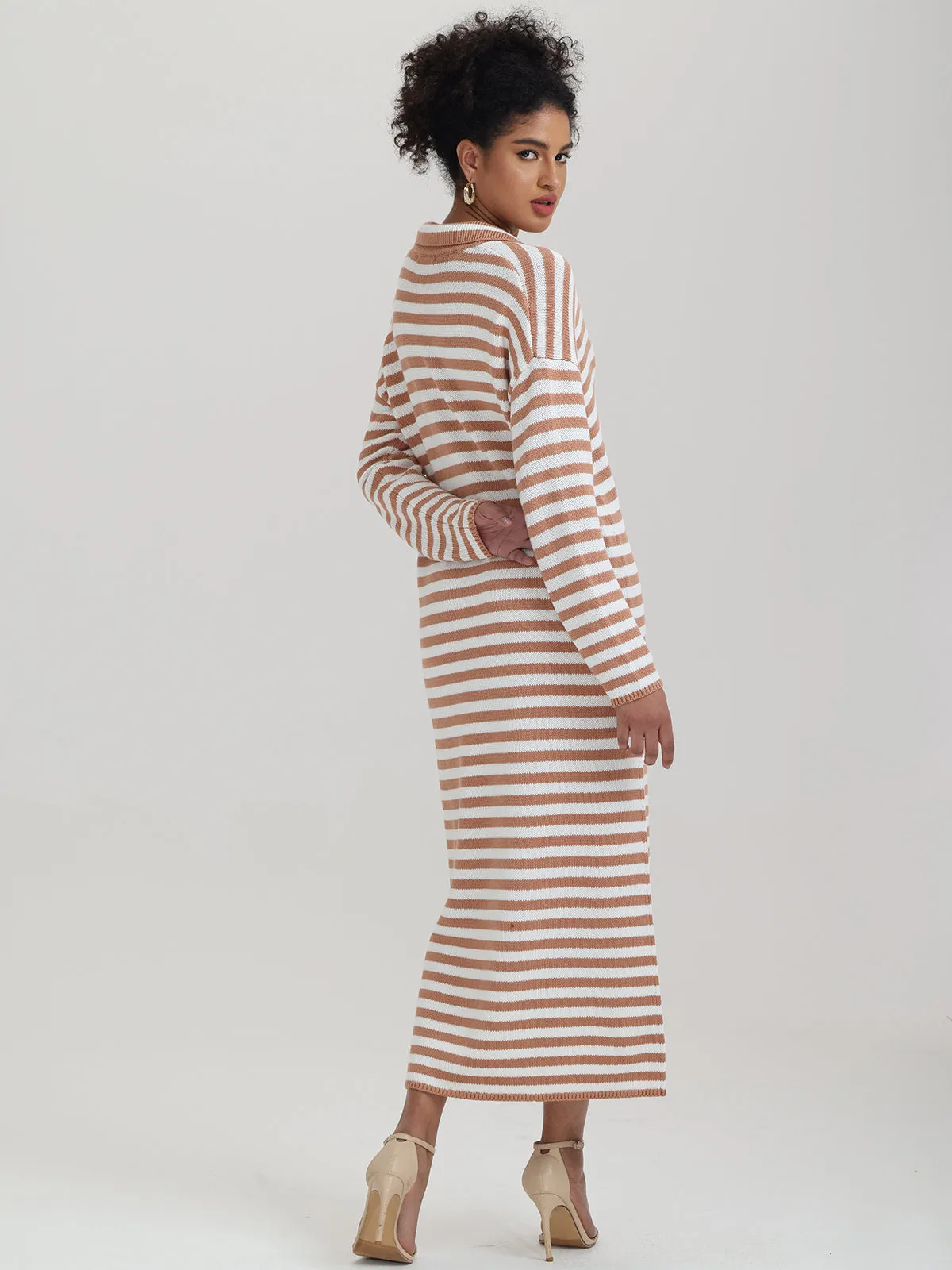 Raya: Stripe Polo Dress