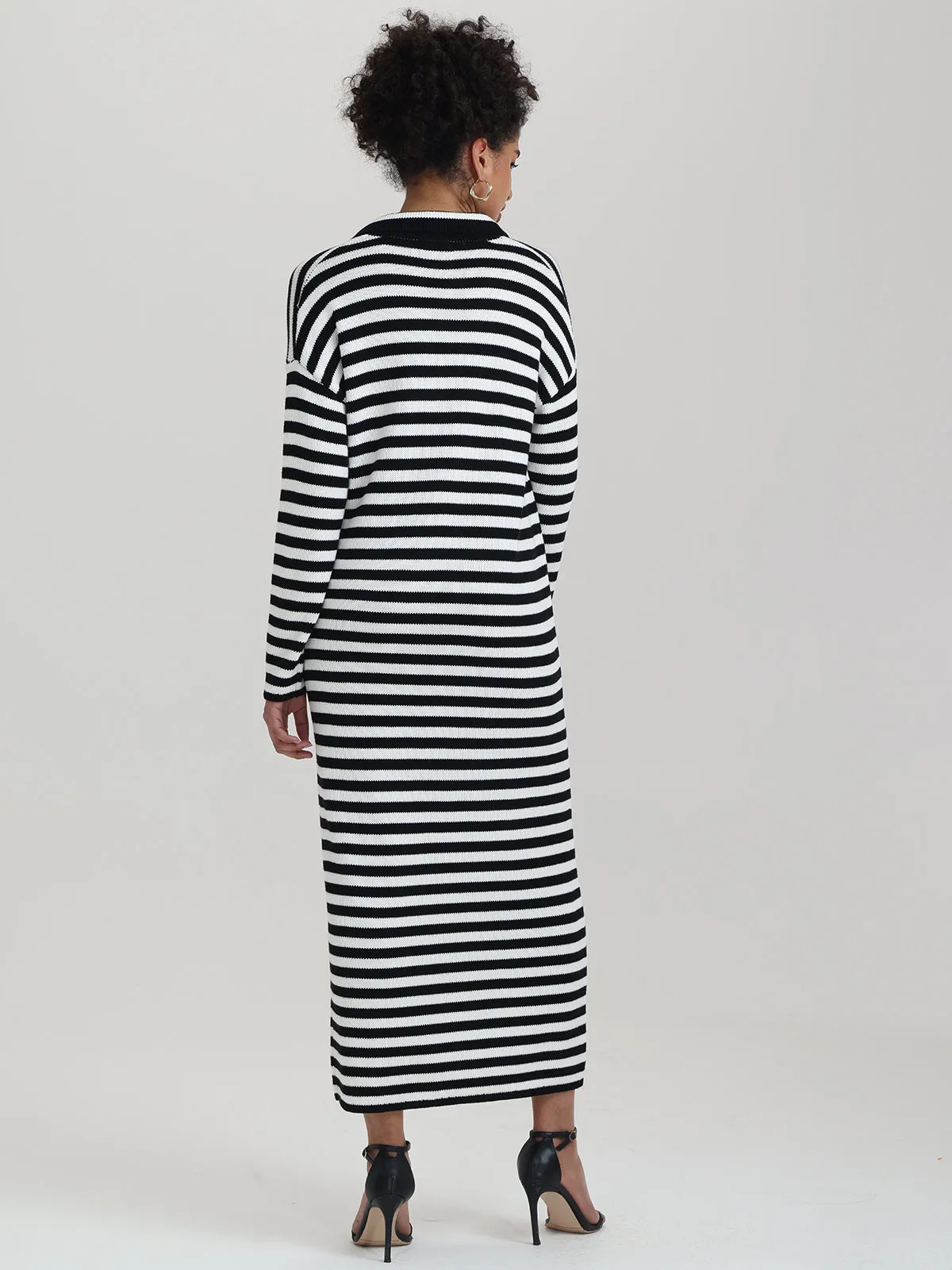 Raya: Stripe Polo Dress