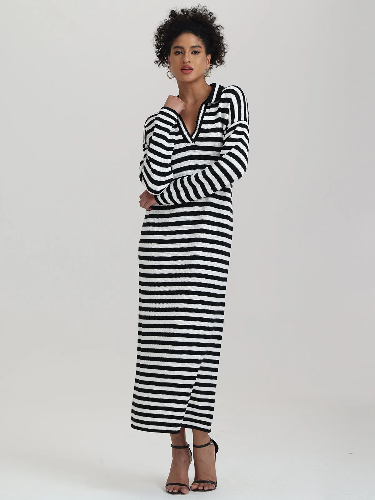 Raya: Stripe Polo Dress