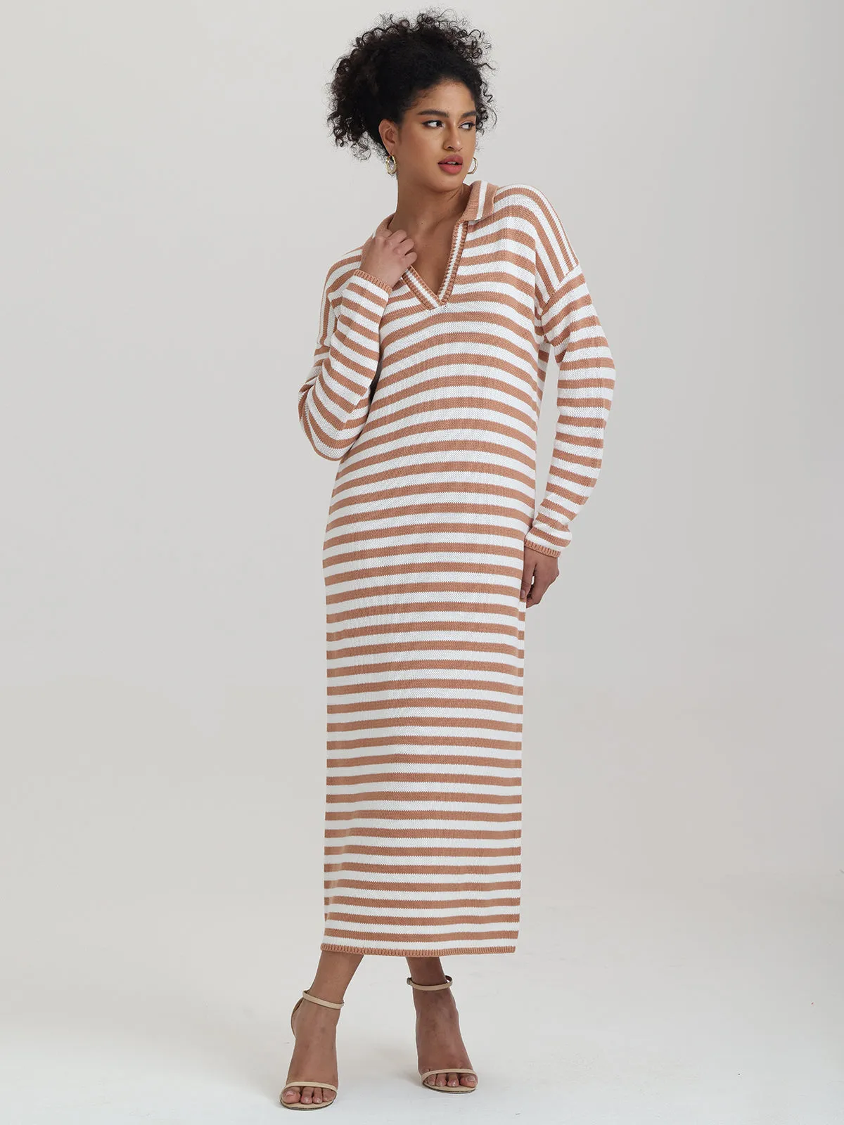 Raya: Stripe Polo Dress