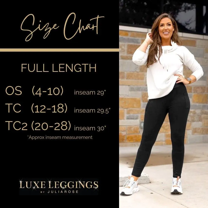 *Ready to Ship | Maroon Full Length Leggings with Pocket  - Luxe Leggings by Julia Rose® (Copy)