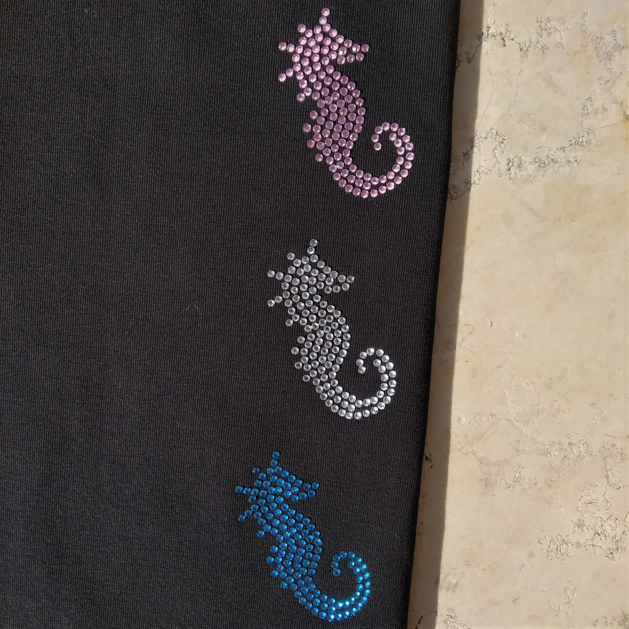 Rhinestone Bling-Bling Capri Leggings