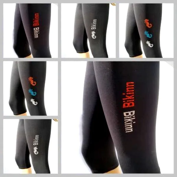 Rhinestone Bling-Bling Capri Leggings