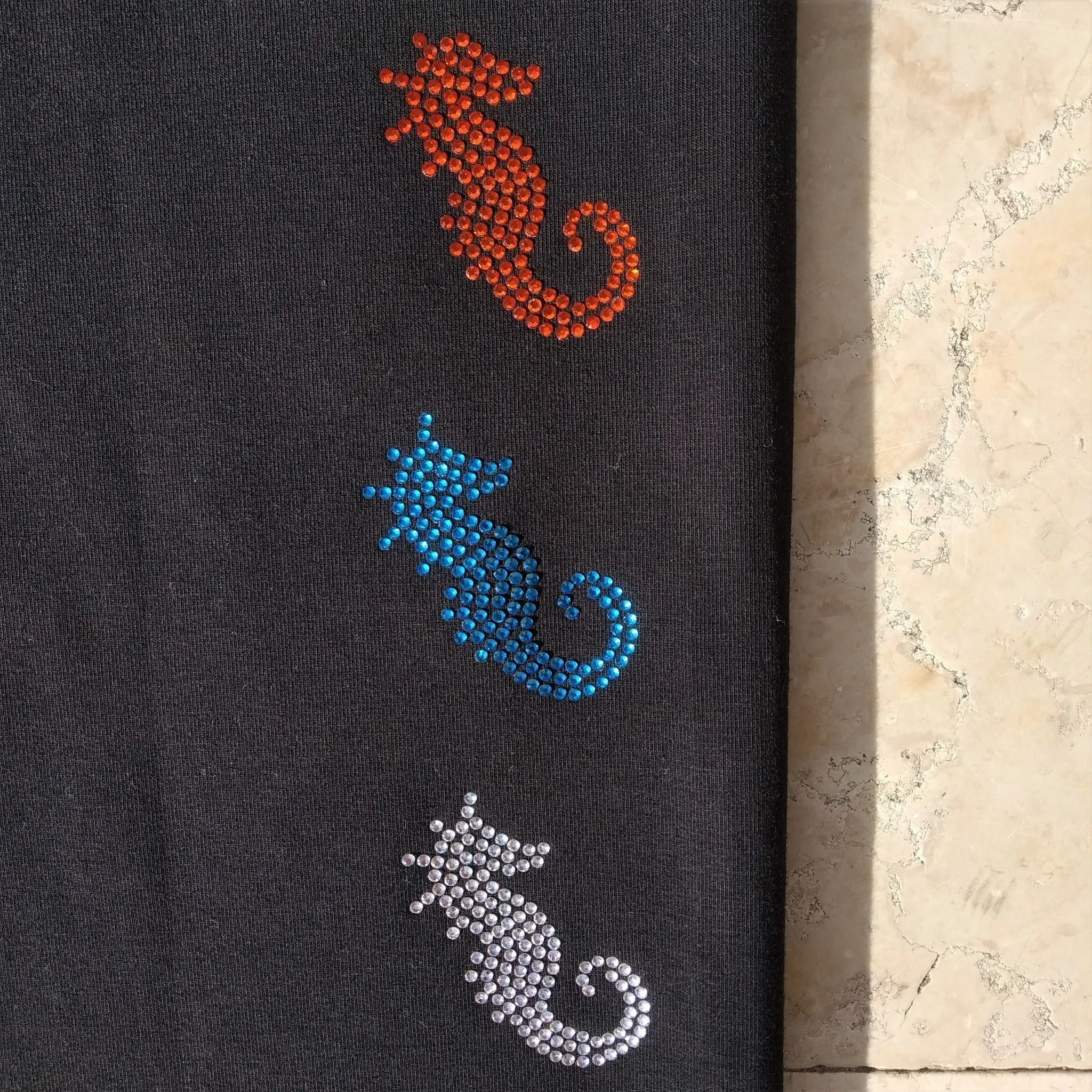 Rhinestone Bling-Bling Capri Leggings