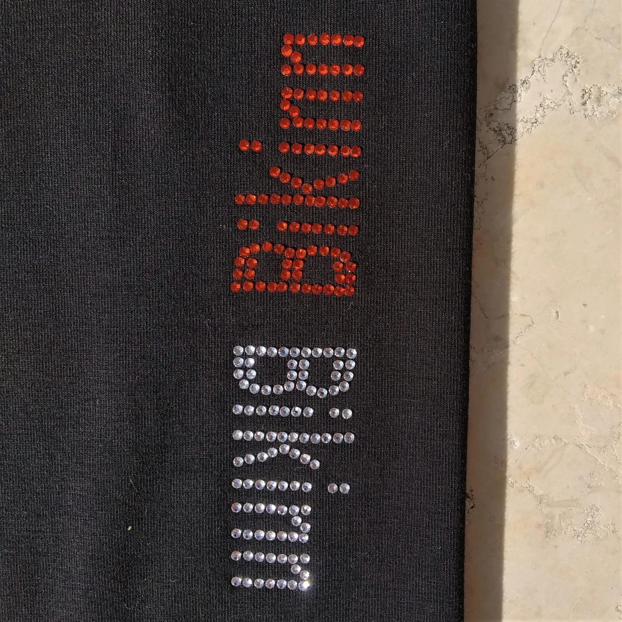 Rhinestone Bling-Bling Capri Leggings