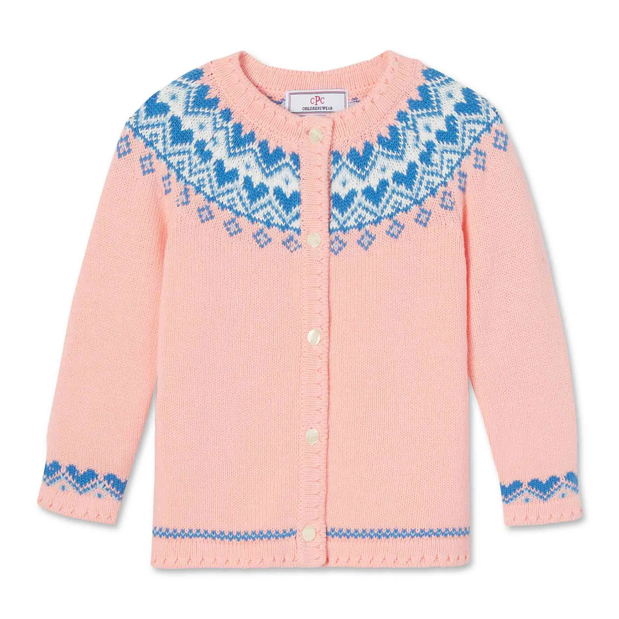 Sage Cardigan Fair Isle