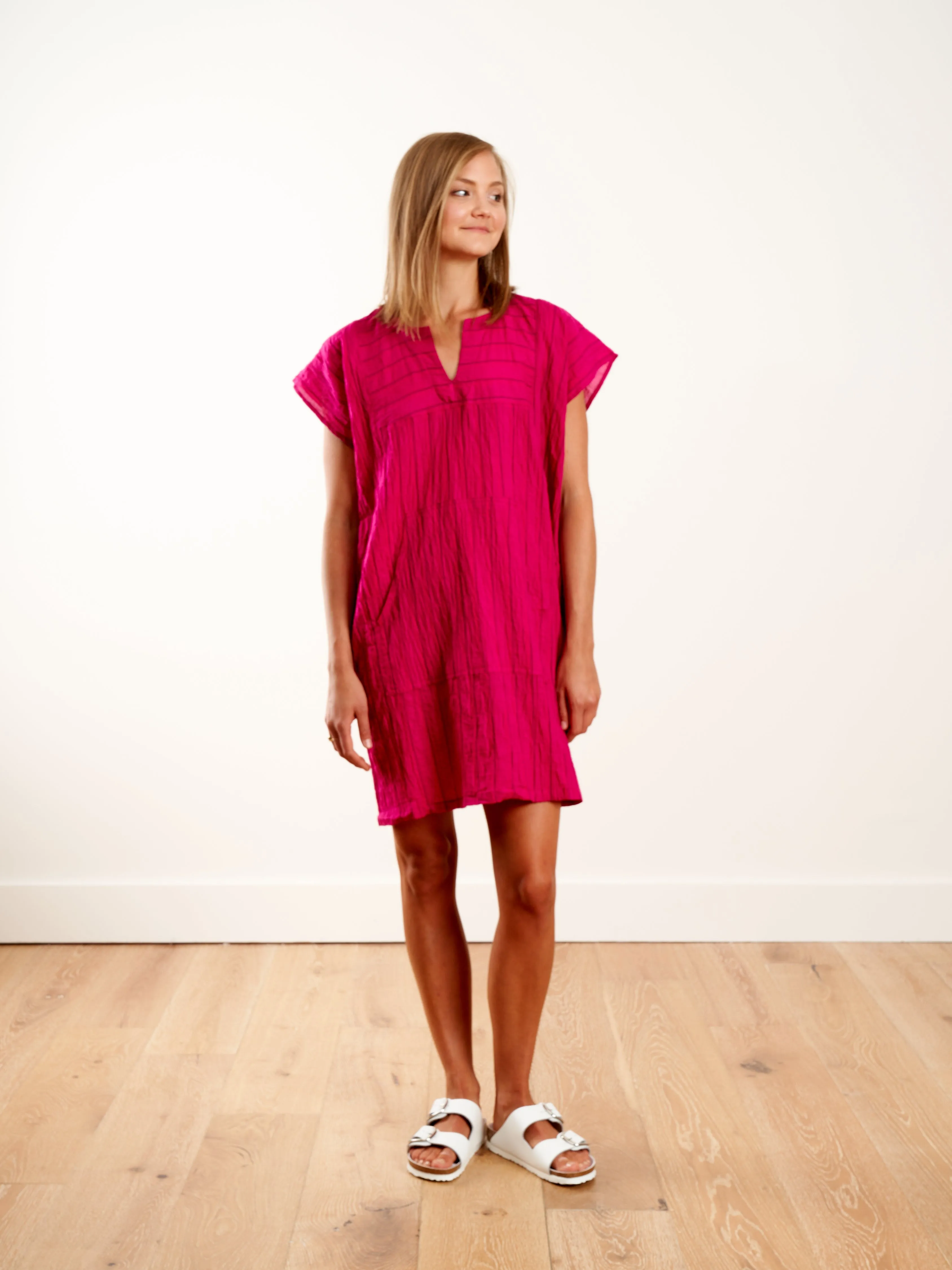 sayulita tunic - prickly pear pink