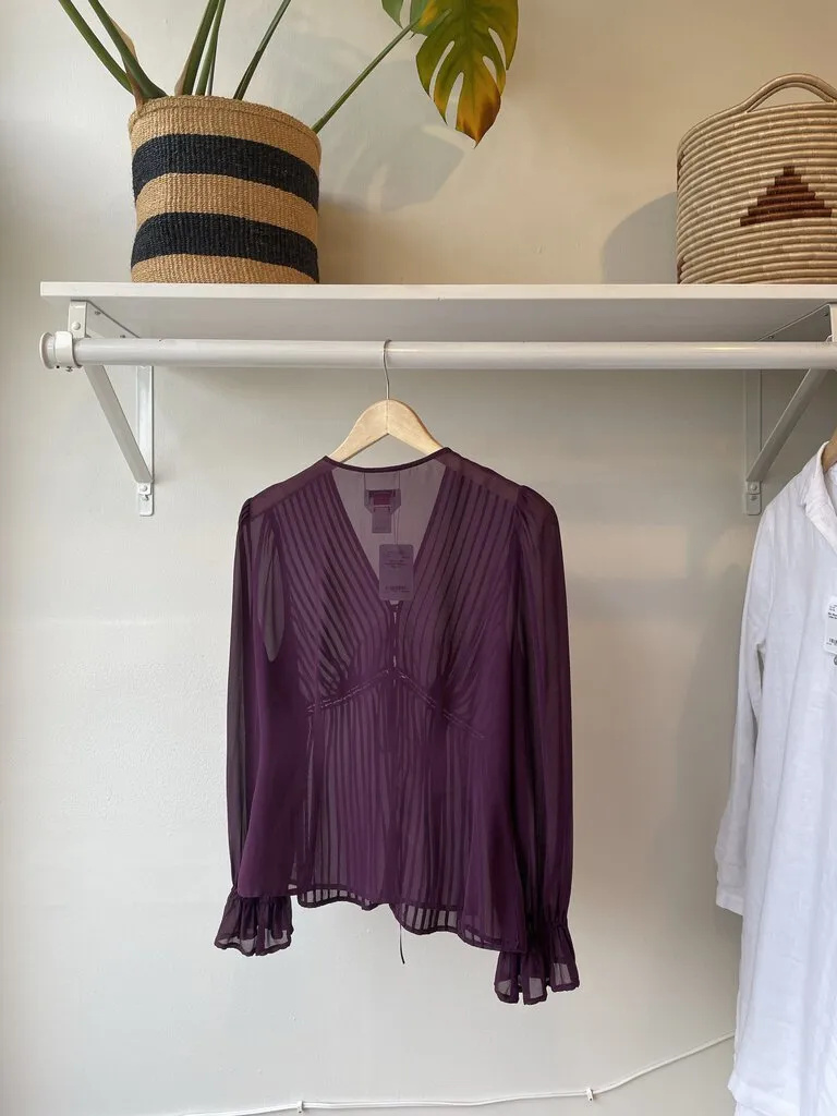 Silk Peasant Blouse