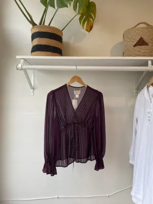 Silk Peasant Blouse
