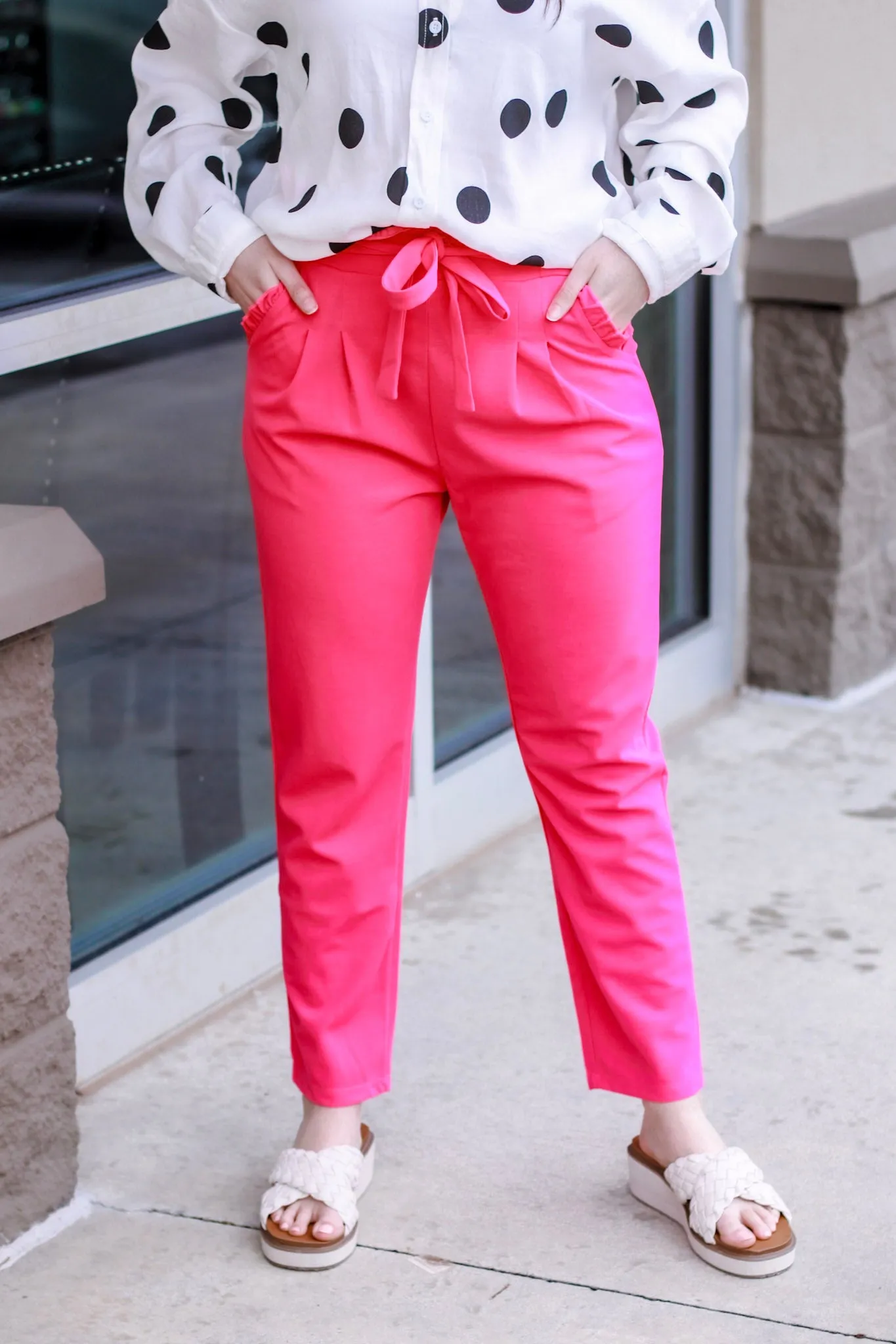 Slice of Style Paper Bag Pants
