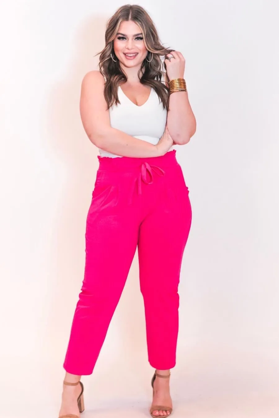 Slice of Style Paper Bag Pants