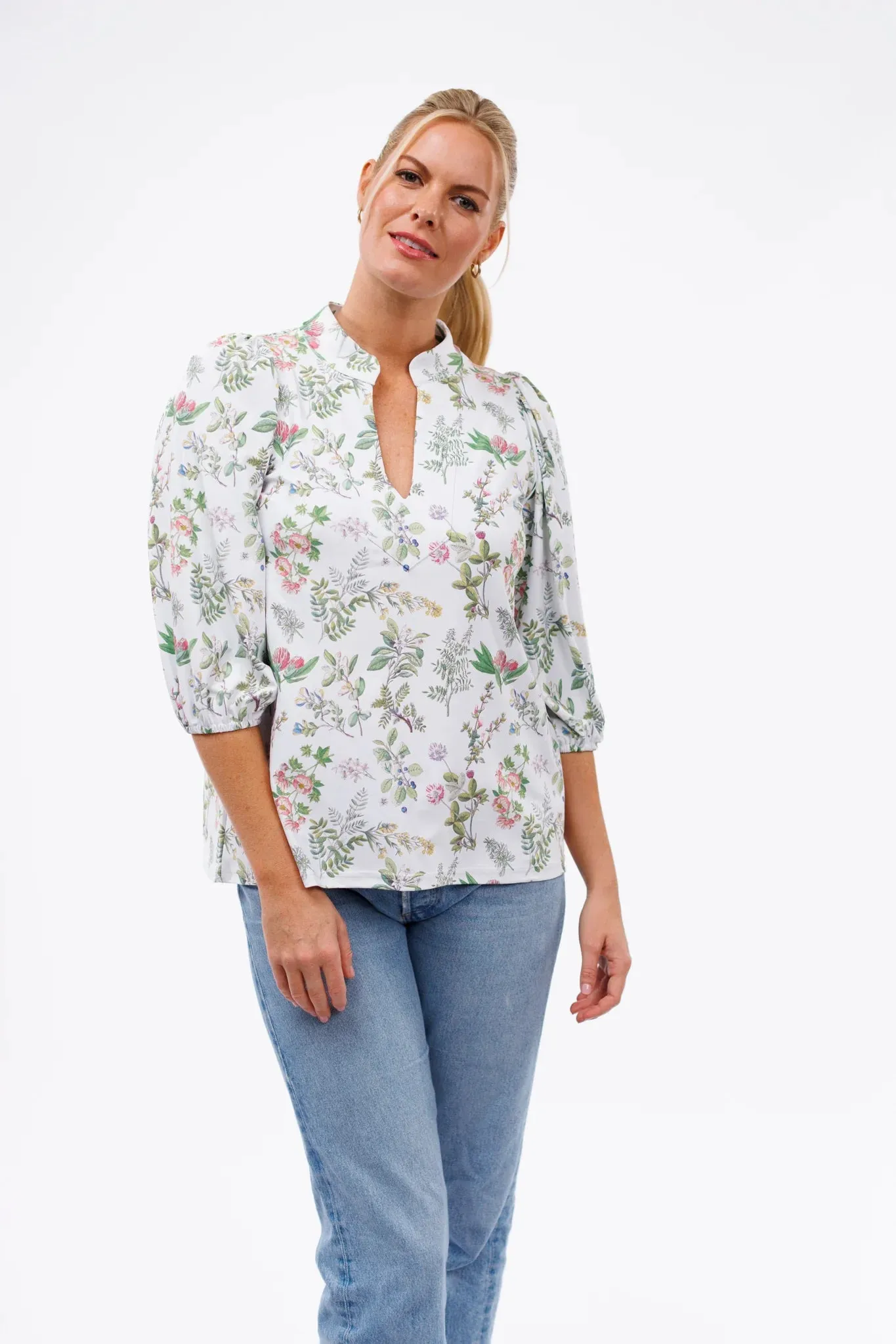 Smith & Quinn Eliza Top in Gardeners Bloom Print