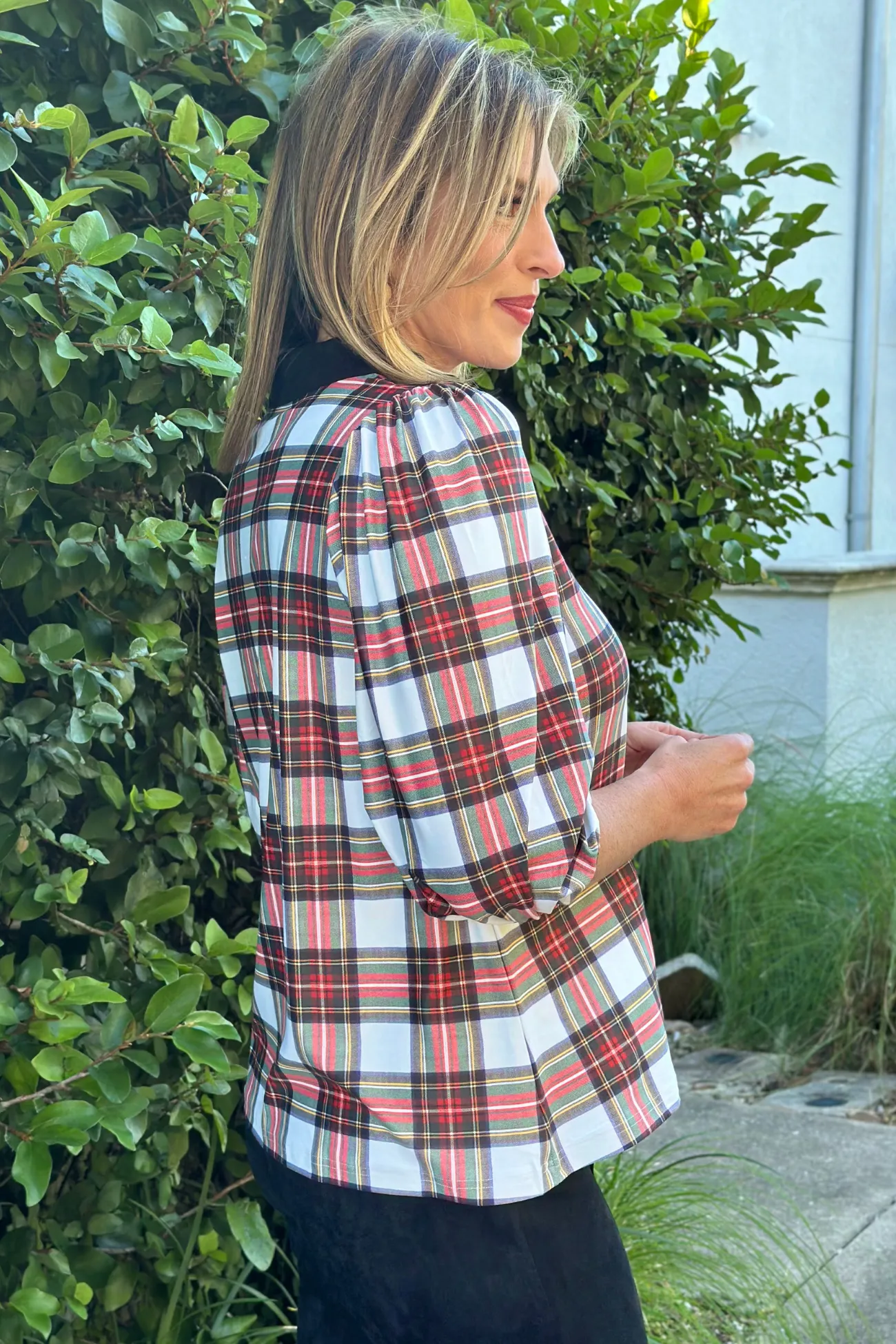 Smith & Quinn Winter Tartan Eliza Top