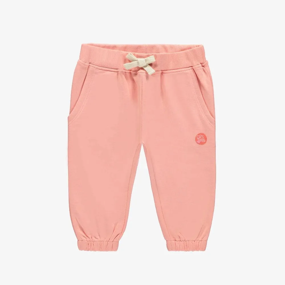 Souris Mini Baby Girls French Terry Joggers - Pink