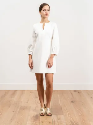 split neck dress
