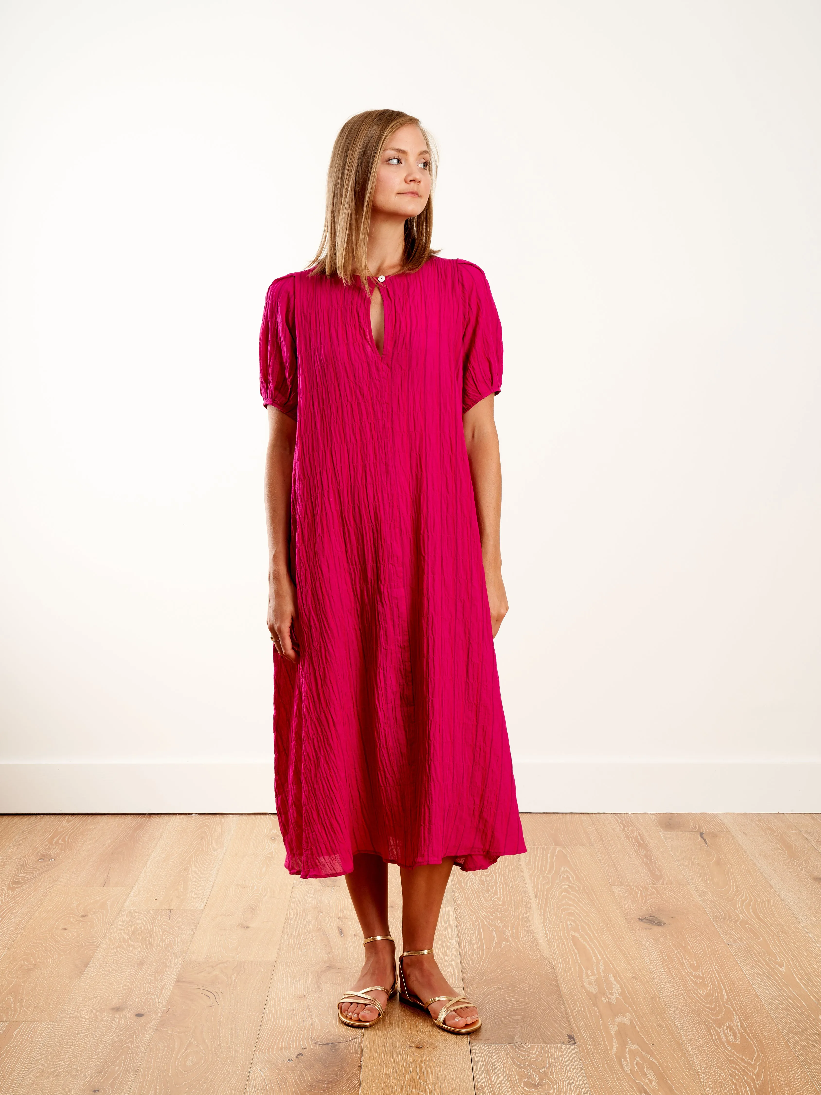 springs dress - prickly pear pink