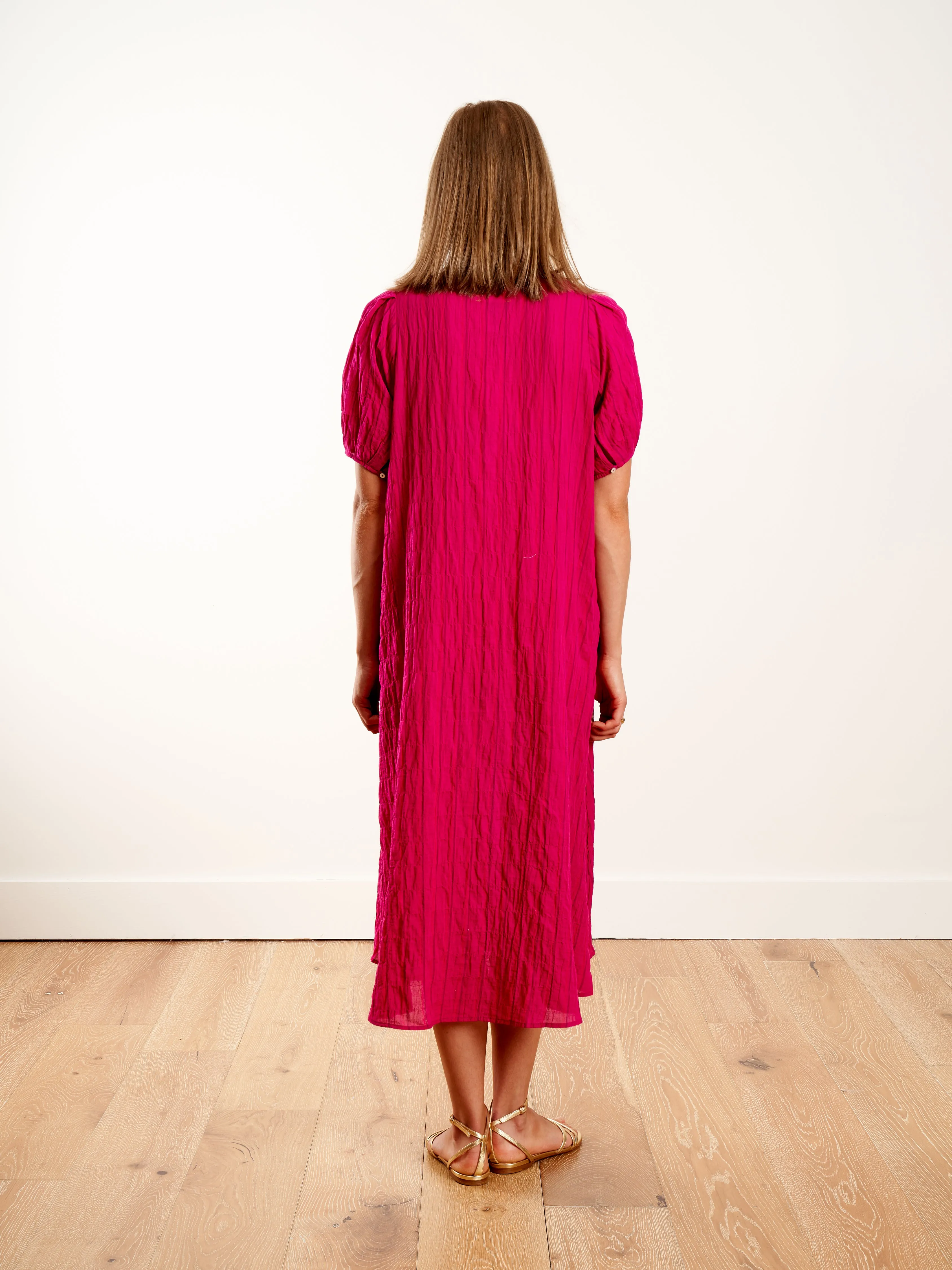springs dress - prickly pear pink