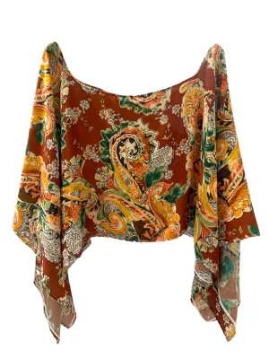 SULYVETTE DÍAZ- Paisley Print Tunic/Face Mask Combo